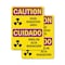 Signmission Radiation & Laser Sign, 7 in H x 5 in W, Vinyl Decal, Rectangle OS-2PACK-CR-D-57-L-10169 - alternate 1